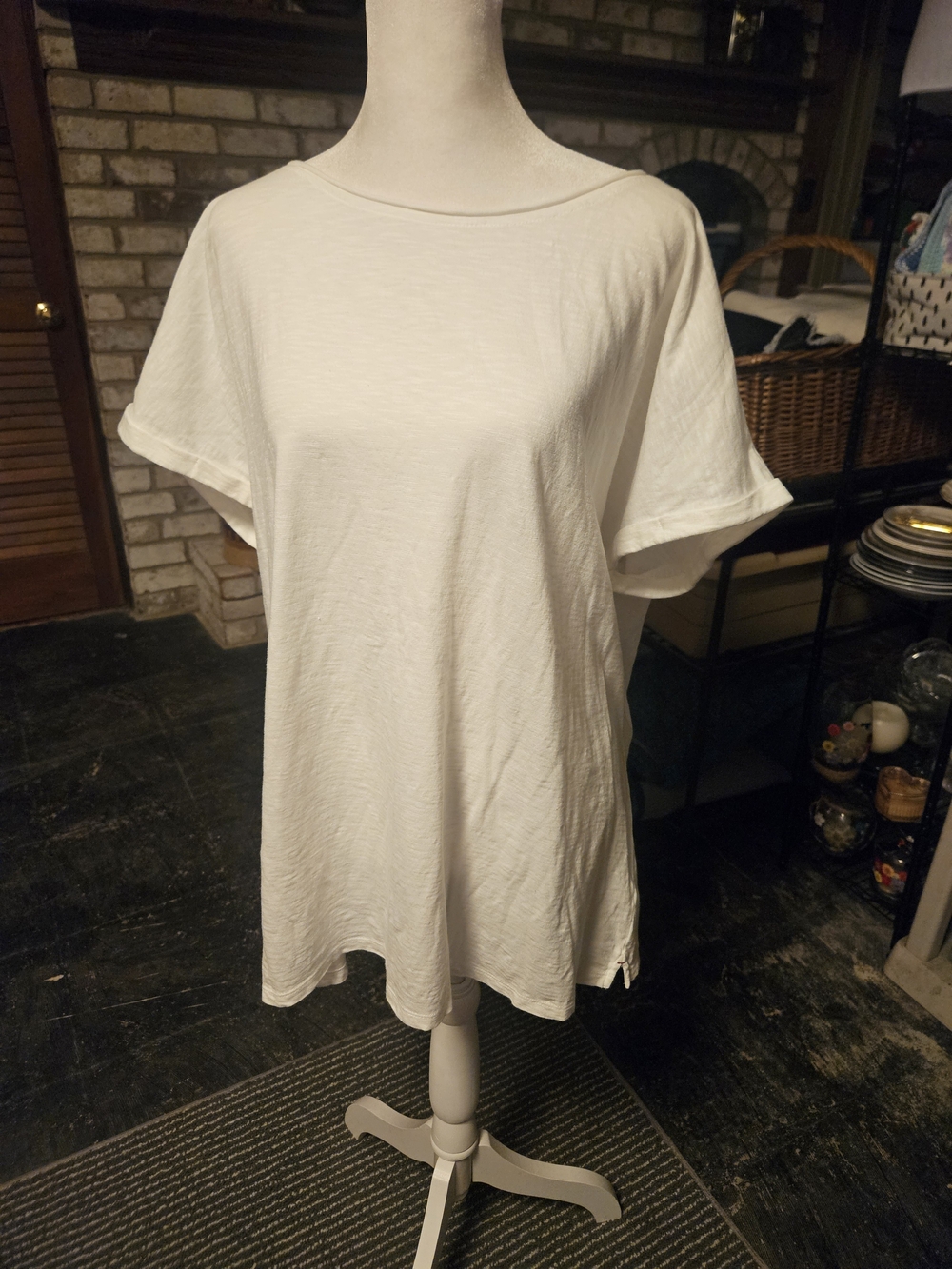 🌞Fat Face White Short Sleeve Crewneck Tee